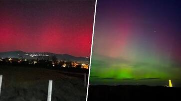 Breathtaking Northern lights paint European skies in vibrant hues of red, green and purple (WATCH) snt Breathtaking Northern lights paint European skies in vibrant hues of red, green and purple (WATCH) snt