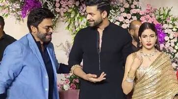 Venkatesh funny conversation with Varun Tej at reception dtr Venkatesh funny conversation with Varun Tej at reception dtr
