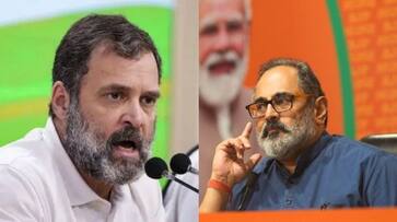 Union Minister Rajeev Chandrasekhar criticized the DMK and the Congress party-rag Union Minister Rajeev Chandrasekhar criticized the DMK and the Congress party-rag