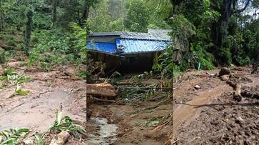 More than 50 acres of farming were ruined in a landslide in Idukki Santhanpara huge loss for farmers vkv More than 50 acres of farming were ruined in a landslide in Idukki Santhanpara huge loss for farmers vkv