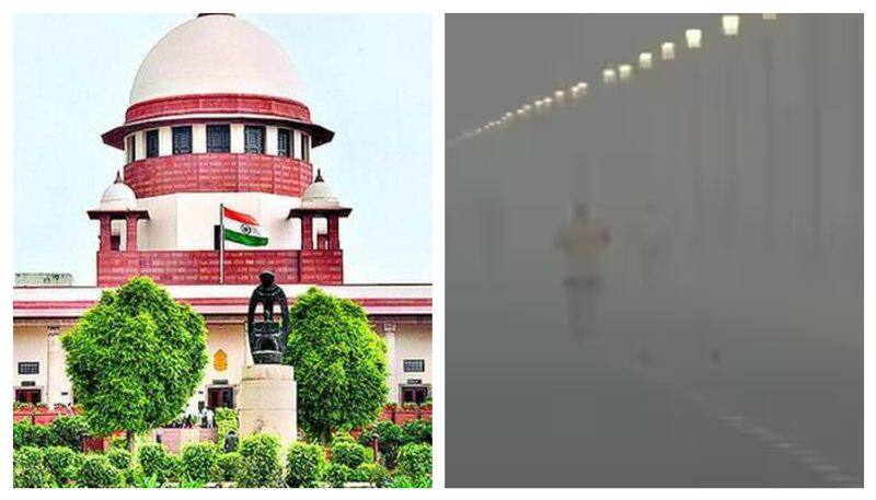 supreme court on delhi pollution gave order to punjab government to stop stubble burning kxa 