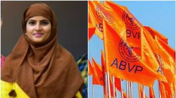 Muslim Girl student abvp candidate in Hyderabad central University prm Muslim Girl student abvp candidate in Hyderabad central University prm
