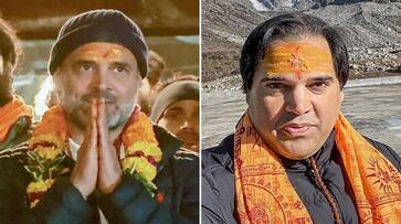Congress leader Rahul Gandhi and his cousin BJP MP Varun Gandhi met in Kedarnath smp Congress leader Rahul Gandhi and his cousin BJP MP Varun Gandhi met in Kedarnath smp