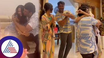 Kannada actor Darshan celebrates Pavitra Gowda daughter birthday vcs Kannada actor Darshan celebrates Pavitra Gowda daughter birthday vcs