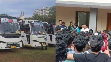 Motor vehicle department seizes tourist buses as students come to school for tour Motor vehicle department seizes tourist buses as students come to school for tour