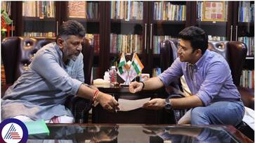MP Tejasvi Surya pleads to DCM DK Shivakumar not construct tunnel road in Bangalore sat MP Tejasvi Surya pleads to DCM DK Shivakumar not construct tunnel road in Bangalore sat