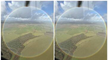 perfect Full-circle Rainbow image has gone viral on social media bkg perfect Full-circle Rainbow image has gone viral on social media bkg