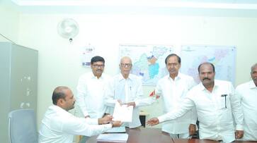 Telangana CM KCR files nomination From Gajwel Assembly segment lns Telangana CM KCR files nomination From Gajwel Assembly segment lns