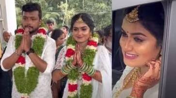 Malayalam serial actress Haritha G Nair weds 'Drishyam 2' editor Vinayak anr Malayalam serial actress Haritha G Nair weds 'Drishyam 2' editor Vinayak anr
