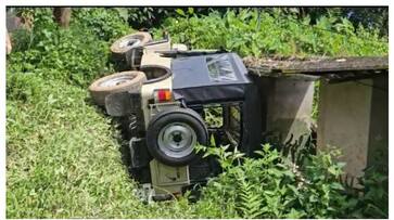 jeep lost control and falls in gorge idukki SSM jeep lost control and falls in gorge idukki SSM