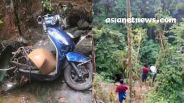 Accident at Aanakkallumpara two of three in scooter died kgn Accident at Aanakkallumpara two of three in scooter died kgn