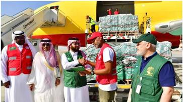 relief flight departed from saudi to help people in gaza relief flight departed from saudi to help people in gaza