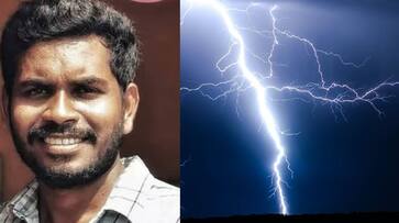 lightning strike young man death in trichy tvk lightning strike young man death in trichy tvk