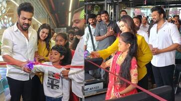 Manchu Manoj and Mounika Reddy joined in gym Inauguration NSK Manchu Manoj and Mounika Reddy joined in gym Inauguration NSK