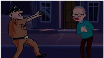 heart attack security officer kerala police help old man btb heart attack security officer kerala police help old man btb
