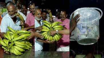 thousand and ten thousand and not fifty thousand! 83300 rupees for a single bunch of bananas in Kochi cause thousand and ten thousand and not fifty thousand! 83300 rupees for a single bunch of bananas in Kochi cause