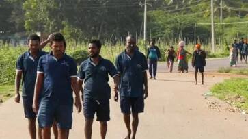 Lakhs of devotees walk to male mahadeshwara hill Deepavali fair gvd Lakhs of devotees walk to male mahadeshwara hill Deepavali fair gvd