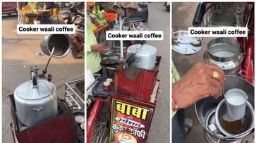 video of Coffee made in a pressure cooker has gone viral on social media bkg video of Coffee made in a pressure cooker has gone viral on social media bkg
