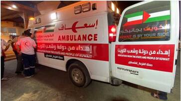 Kuwaiti Red Crescent provided five ambulances to gaza Kuwaiti Red Crescent provided five ambulances to gaza