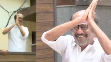 Fans Crowded near poes garden Super Star Rajinikanth wished his fans video viral ans Fans Crowded near poes garden Super Star Rajinikanth wished his fans video viral ans