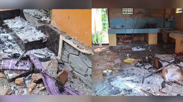The house of the suspect who stabbed a youth to death in Kottayam was set on fire The house of the suspect who stabbed a youth to death in Kottayam was set on fire