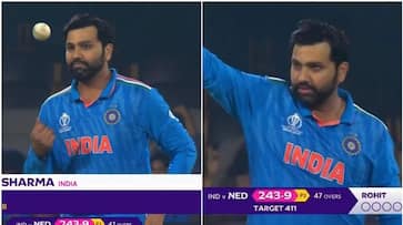 watch video rohit sharma picks his first wicket in odi world cup watch video rohit sharma picks his first wicket in odi world cup
