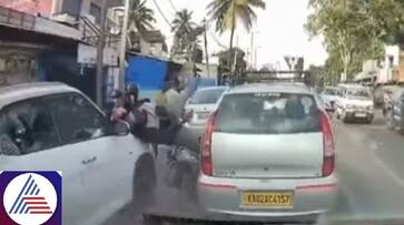 Bengaluru: Speeding car rams into bikes in traffic, video goes viral (WATCH) vkp Bengaluru: Speeding car rams into bikes in traffic, video goes viral (WATCH) vkp