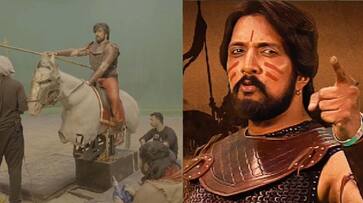 kichcha 47 battle of breaths teaser making video viral kichcha sudeep riding a dummy horse gvd kichcha 47 battle of breaths teaser making video viral kichcha sudeep riding a dummy horse gvd