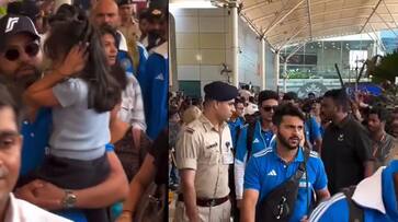 ICC World cup 2023 Team India reach Mumbai for Semi final match against New Zealand ckm ICC World cup 2023 Team India reach Mumbai for Semi final match against New Zealand ckm