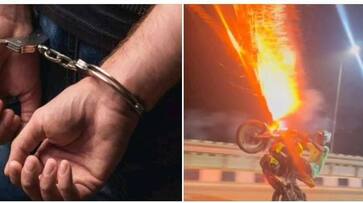 Trichy police have arrested 3 people who were wheeling on bikes KAK Trichy police have arrested 3 people who were wheeling on bikes KAK