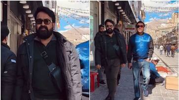 mohanlal stylish walk on ladak market with friend sameer hamsa video viral vvk mohanlal stylish walk on ladak market with friend sameer hamsa video viral vvk