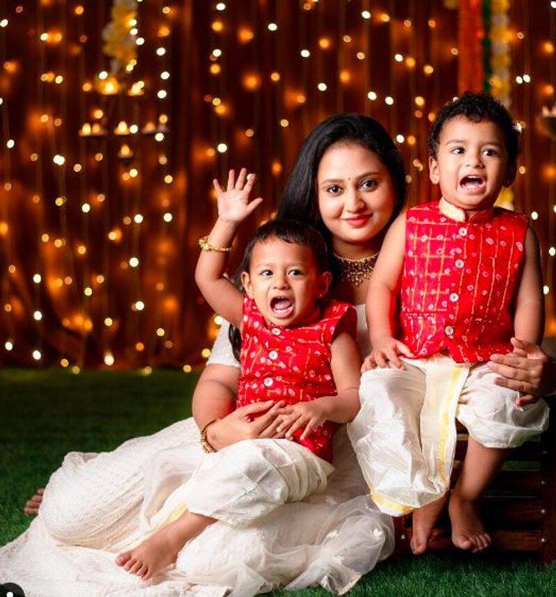 Radhika Pandit amulya Rishab shetty Shwetha celebrates Diwali Childrens day with kids vcs