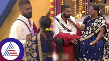 Colors Kannada Bigg Boss Varthur Santhosh meets mother and takes guidance vcs Colors Kannada Bigg Boss Varthur Santhosh meets mother and takes guidance vcs