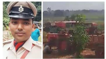Police Sub Inspector crushed to death by tractor in Bihar prm Police Sub Inspector crushed to death by tractor in Bihar prm