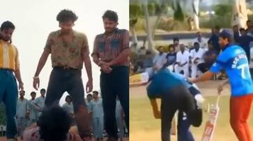 Teammates fights Each Other With Bats for run out in Pakistan Teammates fights Each Other With Bats for run out in Pakistan