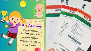 Wayanad completes Aadhaar enrolment of kids below 5 years, first district in India to do so anr Wayanad completes Aadhaar enrolment of kids below 5 years, first district in India to do so anr