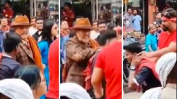 actor Nana Patekar hit the boy who ran for a selfie and pushed him away Netizens are outraged by the actors act akb actor Nana Patekar hit the boy who ran for a selfie and pushed him away Netizens are outraged by the actors act akb