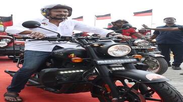 Udhayanidhi stalin inaugurates DMK two wheeler rally in kanyakumari ahead of youth wing conference smp Udhayanidhi stalin inaugurates DMK two wheeler rally in kanyakumari ahead of youth wing conference smp