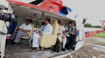 telangana cm KCRs Helicopter Develops Technical Problem ksp telangana cm KCRs Helicopter Develops Technical Problem ksp