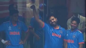 ICC World Cup 2023 IND vs NZ Rohit sharma Imitate Shreyas Iyer Century celebration ckm ICC World Cup 2023 IND vs NZ Rohit sharma Imitate Shreyas Iyer Century celebration ckm
