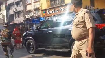 PM Narendra Modi Security breach at Ranchi Women jump in front of convoy ckm PM Narendra Modi Security breach at Ranchi Women jump in front of convoy ckm