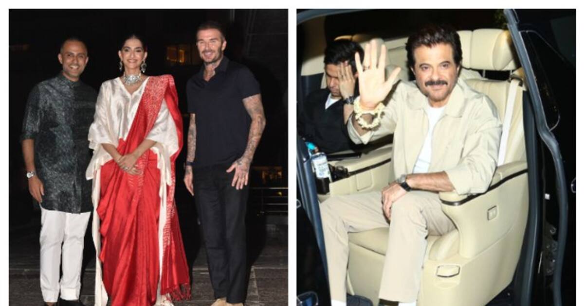Sonam Kapoor, Anand Ahuja host party for footballer David Beckham, see  pictures