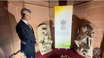 India gets back stolen stone idols of Yogini Chamunda and Gomukhi India gets back stolen stone idols of Yogini Chamunda and Gomukhi