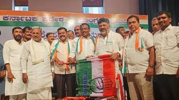 former mla dc gourishankar joins congress party in bengaluru gvd former mla dc gourishankar joins congress party in bengaluru gvd