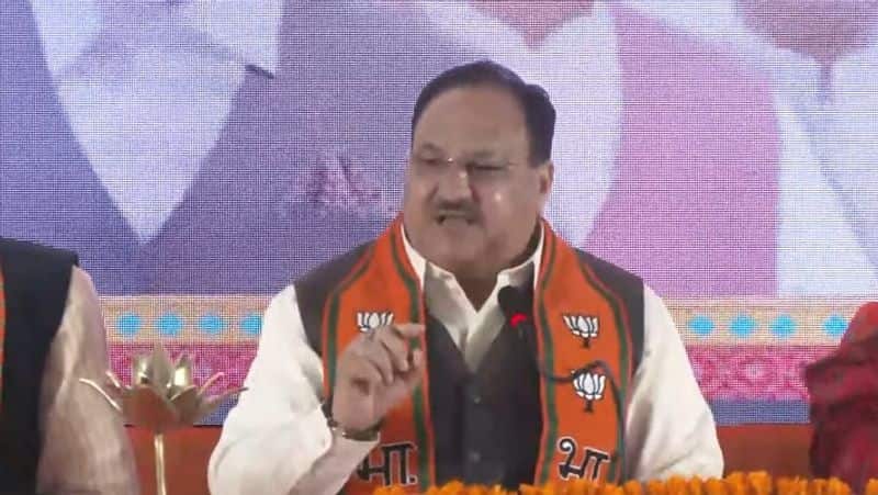 Rajasthan Election 2023 bjp president jp nadda released election manifesto sankalp patra zrua