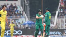 South Africa Struggling to score against Australia in 2nd Semi Final of World Cup 2023 at Kolkata rsk