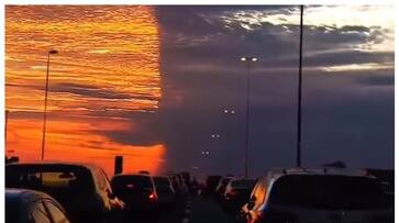 video of the sky divided into two colors went viral bkg video of the sky divided into two colors went viral bkg