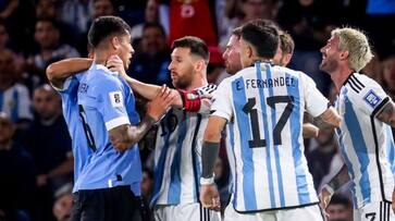 Angry Lionel Messi involved in a Ugly Brawl vs Uruguay World Cup Qualifiers Angry Lionel Messi involved in a Ugly Brawl vs Uruguay World Cup Qualifiers