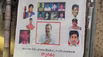 Posters and Bannres against Rahul Gandhi in Hyderabad AKP Posters and Bannres against Rahul Gandhi in Hyderabad AKP