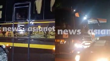 Nava Kerala Sadas, A luxury bus left for Kerala from bangalore Nava Kerala Sadas, A luxury bus left for Kerala from bangalore
